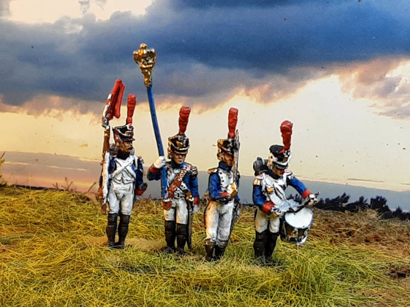 1807 - 1815: 1807 - 1815: Französische Mittlere Garde - Füsilier-Grenadiere - Command Set  (abwartend)