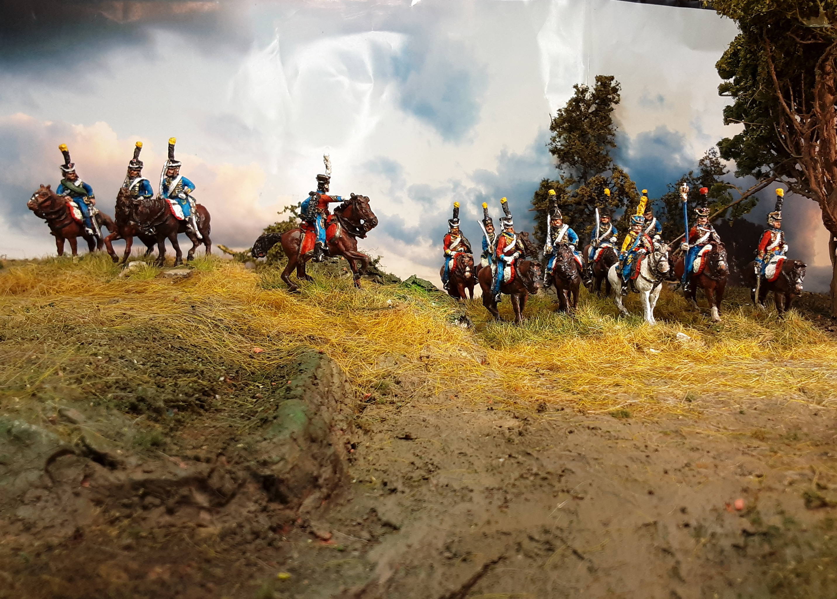 1805 - 1815: Französische Husaren (zu Pferd, abwartend)