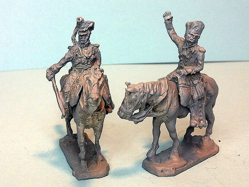 Preußische Kavallerie-Offiziere zu Pferd (1813 - 1815)