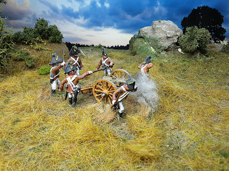 1809 - 1815: Österreichische Fußartillerie ohne Kanone - 1/72