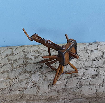200 BC - 5 AD: Römisches Pfeilkatapult - Skorpion - Bausatz - 1/72