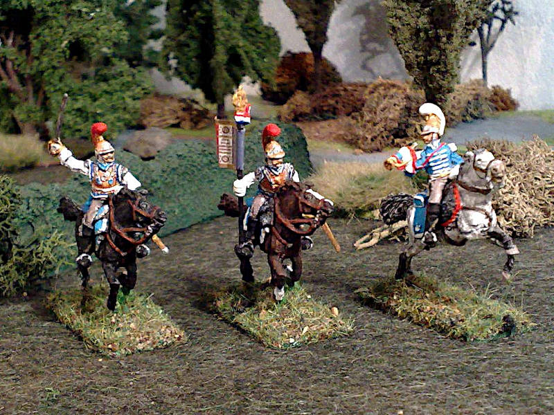 1812 - 1815: Französische Karabiniers - Command Set (im Angriff) - 1/72
