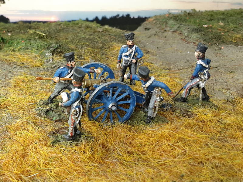 1813 - 1815: Preußische reitende Artillerie - Kanonenbedienung - inkl. 7-Pfund-Haubitze