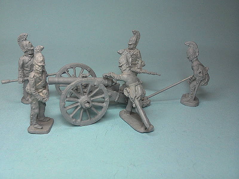 1808 - 1815: Russische reitende Linienartillerie (das Geschütz einrichtend)
