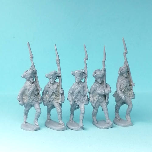 1740 - 1790: Preußischen Linieninfanterie marschierend
