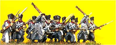 1813 - 1815: Preußische Linieninfanterie im Mantel