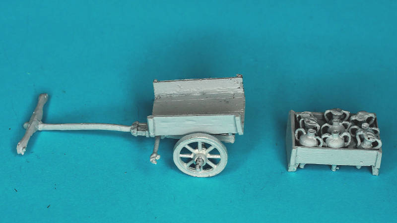 1 - 2 AD: Römischer einachsiger Karren beladen (1/72)