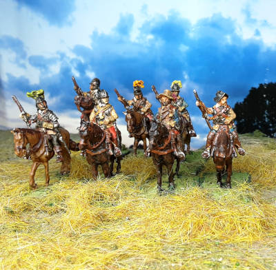 1618 - 1648: Arkebusiere mit Helm (abwartend) - 1/72