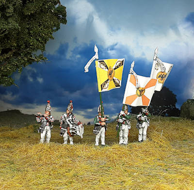 1812 - 1815: Russisches Grenadier-Regiment Pawlowski - Grenadiere - Command Set (1/72)
