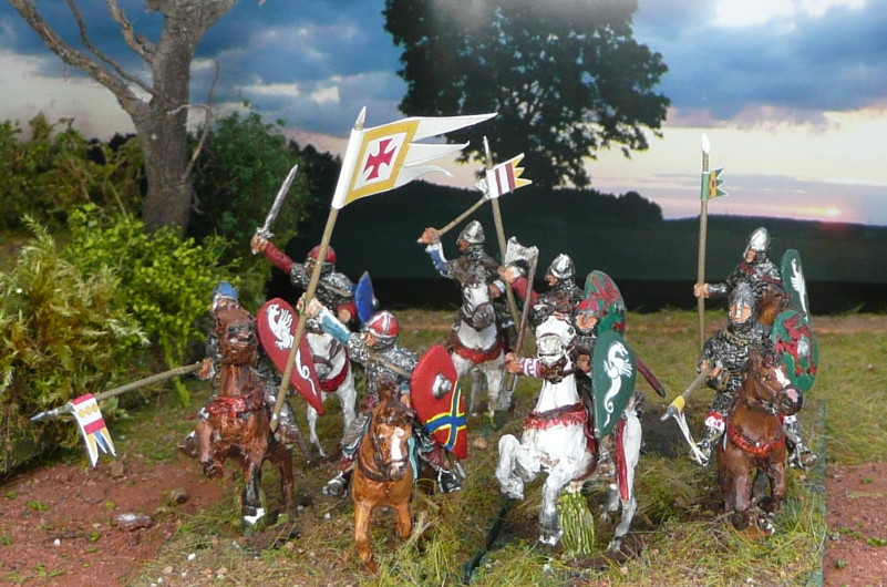 Ritter mit Topf-Helm "Hörner"