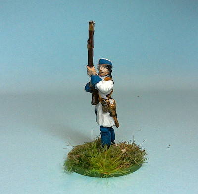 French Companie de la Marine - Soldat mit Gewehr (French and Indian War)