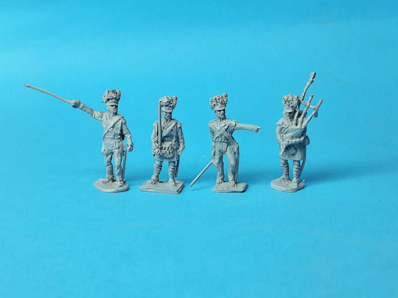 1809 - 1815: Schottische Zentrumskompanie - Command Set - 1/72