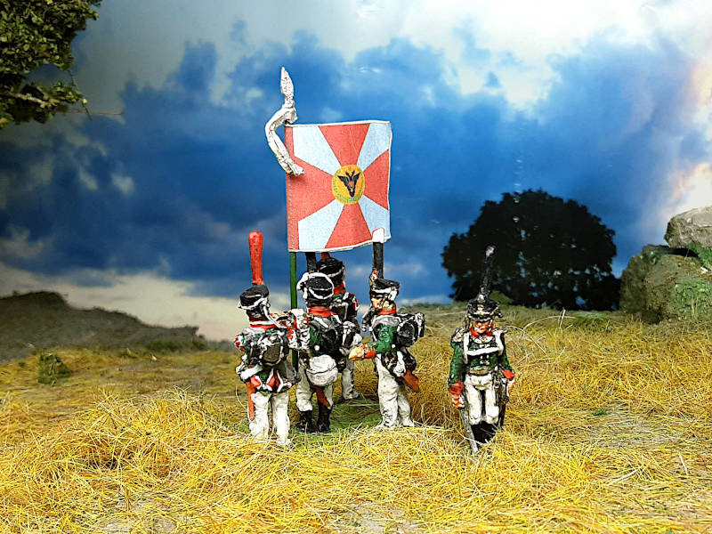 1812 - 1815: Russische Grenadiere mit Kiwer-Tschako - Command Set (1/72)