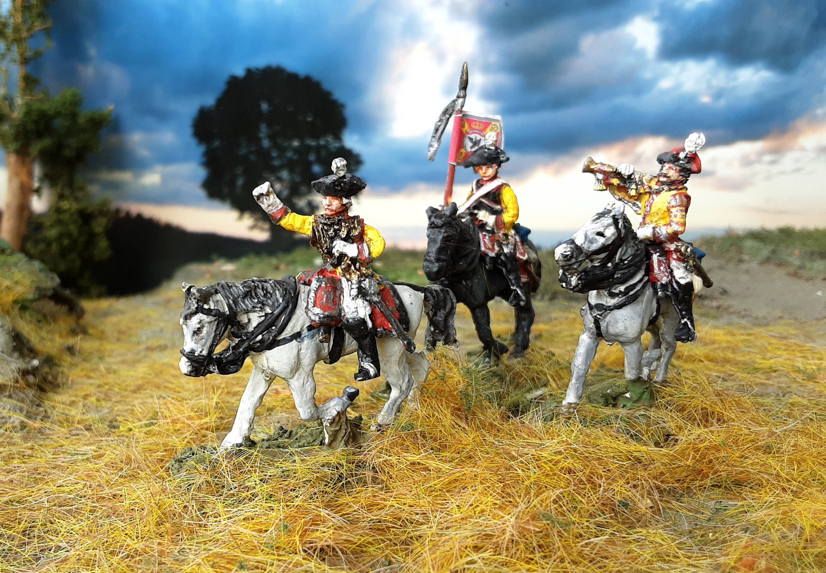 1756 - 1763: Preußische Kürassiere - Command Set (zu Pferd)