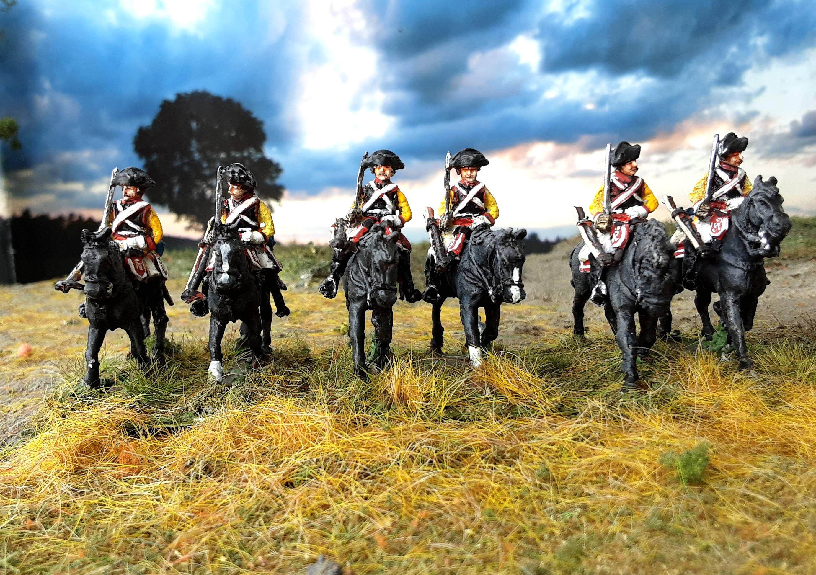 1740 - 1763: Preußische Kürassiere - Mannschaft (trabend)