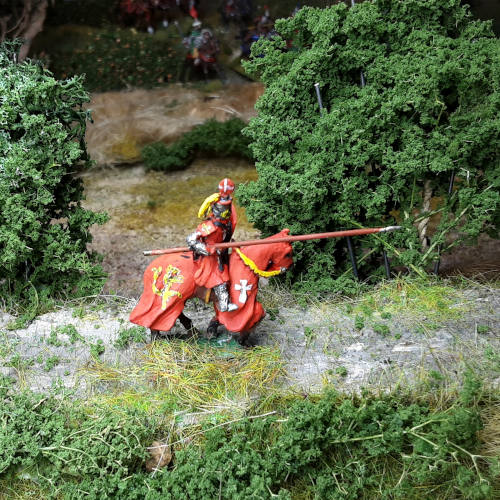 Ritter mit Topf-Helm "runde Scheibe"
