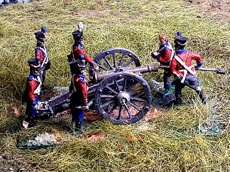 Dänische Fußartillerie inkl. Französische 24-Pfund-Haubitze