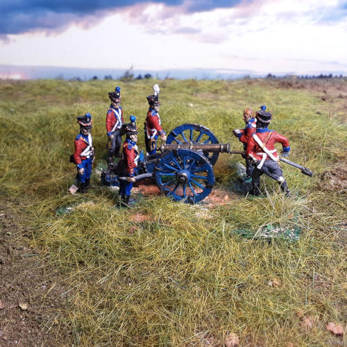 Dänische Fußartillerie inkl. Preußische 6-Pfund-Kanone (Modell 1768)