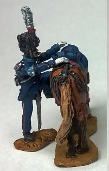 Polnischer Aide de Camp auf das Pferd steigend (1810 - 1814)