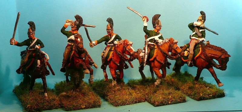 Russische Dragoner - Mannschaften im Galopp (1813 - 1815)