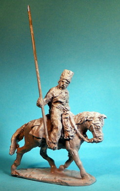 1812 - 1814: Russischer Kosake (trabend, zu Pferd