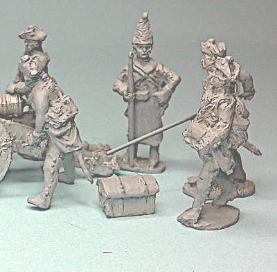1756 - 1763: Preußische Fußartillerie ladend (1/72)