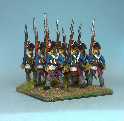 Preußische Musketiere marschierend (1806 - 1807)